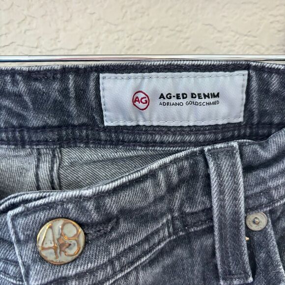 AG Adriano Goldschmied Gray/Light Black Wash The Everett Slim Jeans Zip Fly 33 - Picture 12 of 14